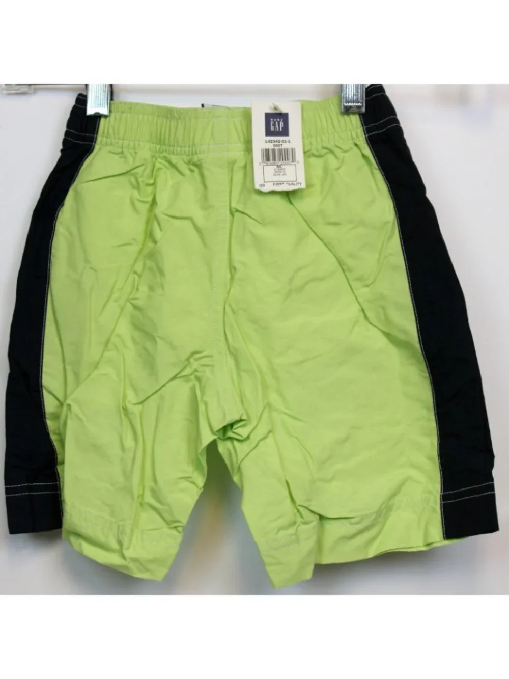 NWT 2002 Gap Baby Boy 3T Swim Shorts Trunks Shorts Navy Board Mesh Lining Green